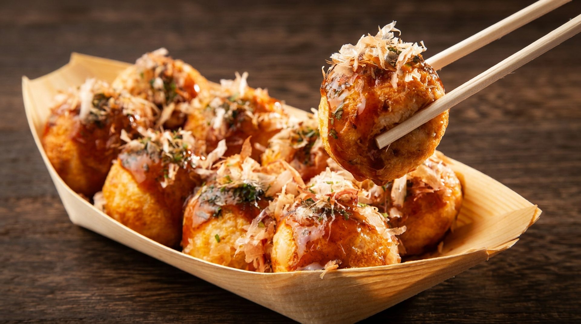 Takoyaki, gyoza, and poke burritos too